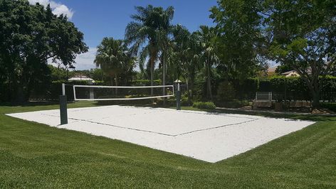 Volleyball Court Backyard, Backyard Volleyball, Beach Volleyball Court, Sand Volleyball, Sand Volleyball Court, Volleyball Court, Beach Volley, Backyard Beach, Beach Tennis