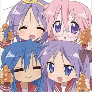 Lucky Star - CHOCOLATE CORNETS! I've never actually had one before but I would use Miyuki's method Lucky Star Anime, Sailor Fuku, 2000s Art, Kyoto Animation, Kawaii Core, Anime Poster, Star Character, Anime Pictures, Lucky Star