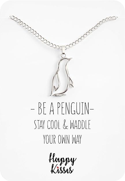 Spread joy and love with the Happy Kisses Penguin Necklace Gift! 💕🐧 This charming necklace features an enchanting penguin design, showcasing affection and happiness. With its delicate craftsmanship and attention to detail, it's a meaningful and thoughtful gift for someone special. Let this adorable penguin pendant symbolize sweet moments and affectionate kisses. Give the gift of joy today! Penguin Gifts, Funny Gift Cards, Penguin Pendant, Happy Penguin, Penguin Necklace, Penguin Design, Sweet Moments, Cute Penguins, Gift For Girls