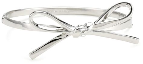 Kate Spade New York "Skinny Mini" Silver-Tone Bow Bangle Bracelet Kate Spade Bracelet, Bow Bracelet, Mini Bows, Silver Bow, Christmas Gift Jewelry, Silver Bangle Bracelets, Kate Spade Jewelry, Gifts For My Sister, Bracelet Gift