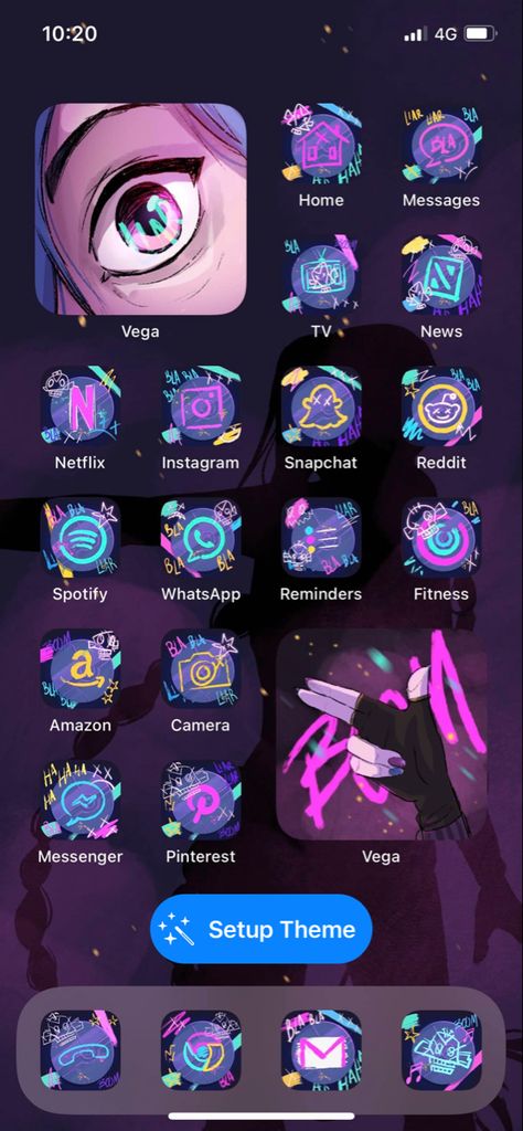 jinx themed phone setup icons app arcane Valorant App Icon, Jinx Arcane Color Palette, Jinx Arcane Wallpaper Phone, Jinx App Icons Arcane, Jinx Phone Theme, Jinx Wallpaper Aesthetic, Arcane Phone Theme, Arcane App Icons, Jinx Aesthetic Wallpaper