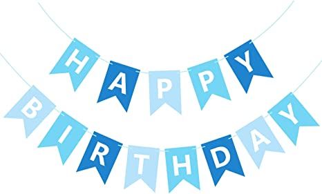 Amazon.com: Waenerec Blue Happy Birthday Banner Sign Happy Birthday Bunting Banner Garland for Kids Boys Baby 1st Birthday Tea Party Decorations Bunting Flag Birthday Party Supplies : Toys & Games 1st Birthday Tea Party, Flag Birthday Party, Blue Happy Birthday, Happy Birthday Bunting, Birthday Tea Party, Banner Garland, Bunting Flag, Birthday Bunting, Tea Party Decorations