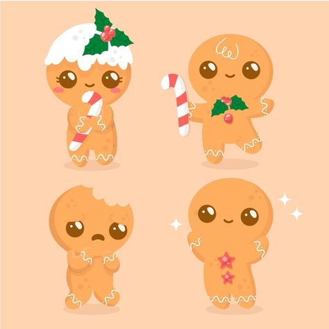 Colección de galletas de hombre de jengi... | Free Vector #Freepik #freevector #navidad #feliz-navidad #mano #hombre Cross Stitch Games, Gingerbread Cards, Kawaii Cookies, Vector Characters, Planner Themes, Cute Ginger, Simple Character, Gingerbread Ornaments, Gingerbread Man Cookies