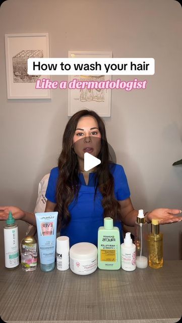 Lindsey Zubritsky, MD, FAAD on Instagram: "Comment HAIRCARE and I’ll DM you the link to the products mentioned!  Disclaimer: NO, you do NOT need to use all of these products every time you wash your hair or ever for that matter. I get a ton of questions on exactly how to use haircare products and in what order, so hoping someone finds this video informative.  How do I wash my hair? Once a week I do a total reset and do a lot of these steps. The rest of the week, I’ll use 3-4 products for the haircare routine (usually coconut oil, shampoo, conditioner, and a leave-in product).  In a world of overconsumption, don’t feel the need to do all of these if your hair doesn’t need it. And always be sure to use the right products for your hair type.  Questions? Comments? Concerns? Drop em below 👇" Pre Wash Hair Routine, How Many Times Should You Wash Your Hair, How To Use Conditioner For Hair, Haircare Routine Steps, How To Wash Hair Properly, How To Apply Conditioner, Weekly Hair Care Routine, Best Leave In Conditioner, Best Hair Conditioner