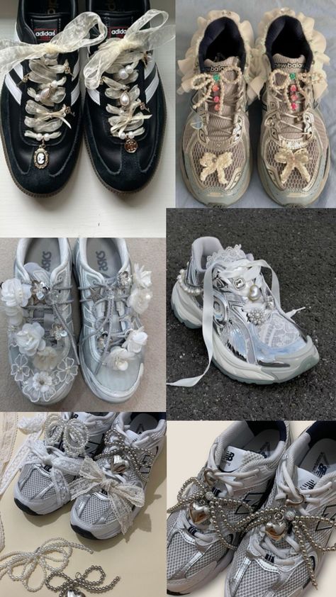 Diy Sneakers, Bling Shoes, Denim Crafts, Sneaker Jewelry, Handbag Charms, Mode Inspo, Diy Shoes, Pretty Shoes, Sneaker Heels