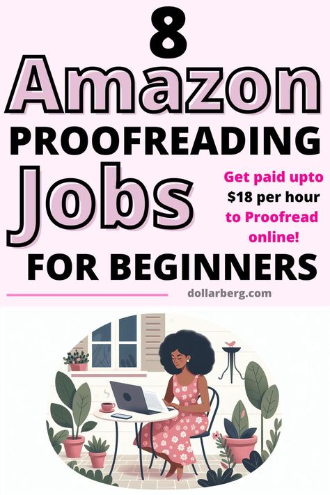 8 Beginner-Friendly Amazon Proofreading Jobs that make $18+ per hour from Home Proofreader Jobs Work At Home, Proof Reading Jobs From Home, Flexible Remote Jobs, Proofreading Jobs From Home, Online Side Jobs, Extra Money Jobs, Retirement Advice, Amazon Jobs, Business Ideas For Beginners