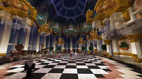 Minecraft Manor, Minecraft Museum, Minecraft Palace, Marketplace Minecraft, Minecraft Marketplace, Minecraft Merchandise, Manor Interior, Minecraft Interior, Museum Interior