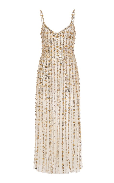 Sequin-Embroidered Midi Dress By Valentino | Moda Operandi Moda Operandi Dress, Renewing Wedding Vows, Dresses Png, Ball Prom Dresses, Valentino Resort, Resort 2024 Collection, Edgy Glam, Fashion Png, Resort 2024