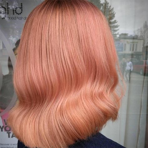 5 Peach Looks that Prove it’s Summer’s Must-Have Hair Color | Wella Professionals Peach Hair Dye, Peach Hair Colors, Women's Haircuts, Coral Hair, Peach Hair, Ombre Hair Blonde, Hair Color Formulas, Inspiration Tattoos, Wella Hair