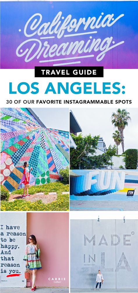 Los Angeles Guide: The Most Instagrammable Spots in the City Southern California Road Trip, Los Angeles Living, California Itinerary, La Travel Guide, Los Angeles Itinerary, Places In Los Angeles, Los Angeles Travel Guide, Outfit Ideas Colorful, Pacific Coast Road Trip