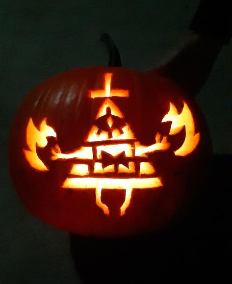 Pumkin Carving Gravity Falls, Gravity Falls Pumpkin Carving, Gravity Falls Pumpkin, Art Relatable, Reality Is An Illusion, Pumpkin Carve, Pumkin Carving, Fall Memes, Halloween Pumpkin Designs