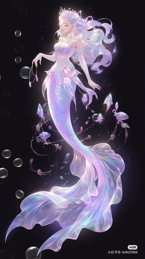 Anime Mermaid Female, Mermaid Anime, Anime Mermaid, Fantasy Mermaids, Fantasy Mermaid, Bathroom Artwork, Mermaid Drawings, Mermaid Pictures, Japon Illustration