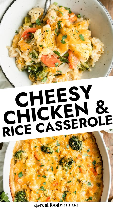 Easy Chicken And Rice Recipes Casseroles, Chicken And Veggie Casserole Recipes, Rice Casseroles For Dinner, Chicken Veggies And Rice, Gluten Free Chicken Rice Casserole, Easy Chicken And Rice Recipes Healthy, Chicken Rice And Cheese Casserole, Chicken Veggie Rice Casserole, Chicken Rice And Veggie Casserole