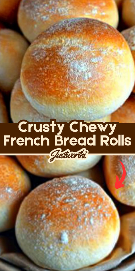 Homemade bread that’s crispy on the outside and soft and chewy on the inside? Yes, please! These Crusty Chewy French Bread Rolls are the perfect addition to any meal or a delicious standalone treat slathered with butter. Whether you’re serving them with soup, salad, or a holiday feast, these rolls are versatile and irresistibly good. Homemade Crusty Rolls, French Bread Dinner Rolls, Quick Crusty Rolls, Crusty French Bread Recipe Homemade, Crusty Dinner Rolls Recipe, How To Make French Bread, Quick Rise Yeast Recipes, Crusty Rolls Recipe, Easy Bread Rolls Recipe