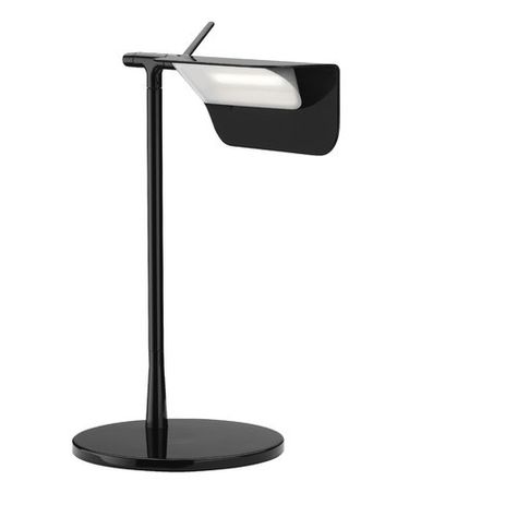 Tab 33cm Desk Lamp Flos Base Colour: Black Flos Lamp, T Table, Ceramic Diffuser, Tobia Scarpa, Tripod Table Lamp, Lighting Concepts, Table Lamp Base, Black Table Lamps, Table Lamp Design