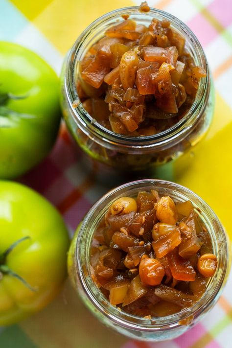 Green Tomato Chutney Recipe, Tomato Chutney Recipe, Tomato Chutney, Chutney Recipe, Spanish Onion, Red Onions, Address Book, Green Tomatoes, Chutney Recipes