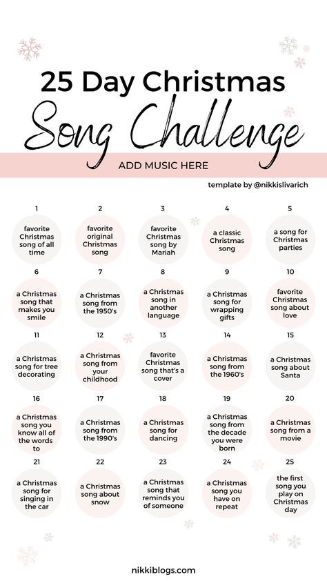 Get the 25 day Christmas song challenge for Instagram! Download this Christmas IG story template to post on your stories for December. Post to your Instagram stories daily from the first to the 25th or whenever you want to get started. #christmas #songchallenge #instagramsongchallenge #instagram #instagramtemplates Christmas Song Challenge, Christmas Ig Story, Sensory Christmas, Christmas Instagram Story, Ig Story Template, December Photo Challenge, Music Challenge, Christmas To Do List, Christmas Instagram