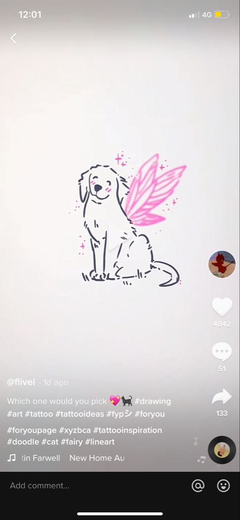 Dog Fairy Tattoo, Fairy Dog Tattoo, Dog Angel Tattoo, Fairy Wing Tattoos, Rockabilly Tattoos, Tatoo Dog, Puppy Tattoo, Small Dog Tattoos, Angel Wings Tattoo