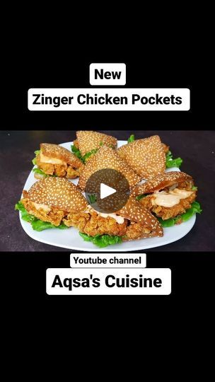 845K views · 30K reactions | Zinger Chicken Pocket Sandwich 2024 Recipe on youtube channel Aqsa's Cuisine link in bio
.
#sandwich #AqsasCuisine #fajita #chickenpockets #chickensandwich #iftar #ramadan #easysnacks #viral #newsnacks #snacks #easyrecipes #chickenfajita #pizza #shawarma #roll #burger #cooking #food #indianfood #pakistanifood #arabicfood #gharka #homemade #trending #instafood #lunchboxideas #partyplatter #dawatrecipes #friedchicken | AQSA'S CUISINE | Atif Aslam · Tajdar-E-Haram Zinger Chicken, Chicken Pocket, Chicken Pockets, Atif Aslam, Pakistani Food, Party Platters, Chicken Fajitas, Arabic Food, Cooking Food