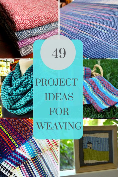 49 Weaving Project Ideas - Kelly Casanova Weaving Lessons Weave Loom Patterns, Hand Weaving Patterns Ideas, Weaving Patterns Design Ideas, Weaving Designs Pattern, Easy Weaving Projects, Weaving Patterns Loom, Weaving Scarfs, Weaving Patterns Design, Weaving Book