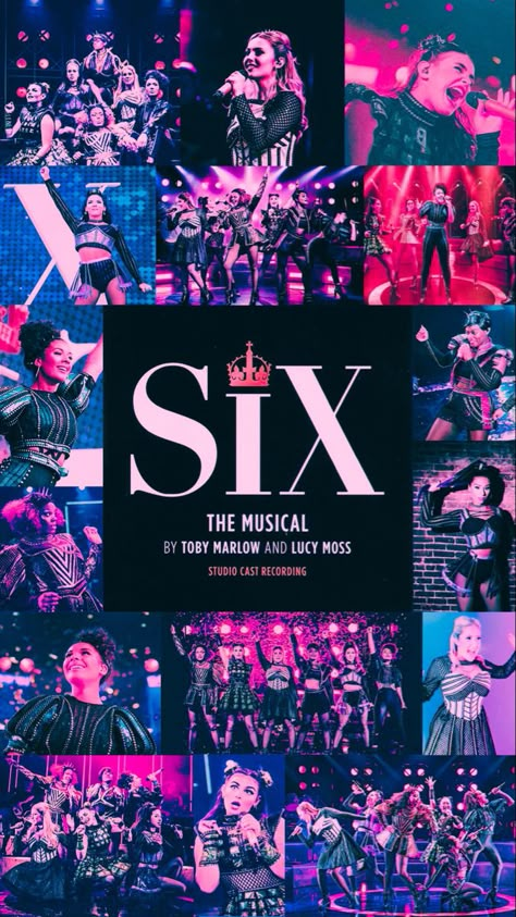 Six The Musical Album Cover, Six The Musical Phone Wallpaper, Six The Musical Aesthetic Wallpaper, Anne Boleyn Six The Musical Wallpaper, Musical Theatre Background, Musical Theatre Fanart, Six Wallpaper Musical, Six Aesthetic Musical, Six Musical Aesthetic