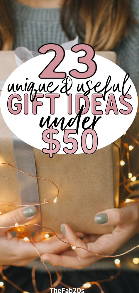 Looking for amazing gift ideas under $50? We got you covered! Your friends and family will LOVE these presents #giftideas #giftguide #giftsunder50 Best Yankee Swap Gifts, Useful Gift Ideas, Yankee Swap Gift, Usable Gifts, Unisex Christmas Gifts, Gifts For Female Friends, Swap Gifts, Christmas Gift Exchange, Dollar Gift