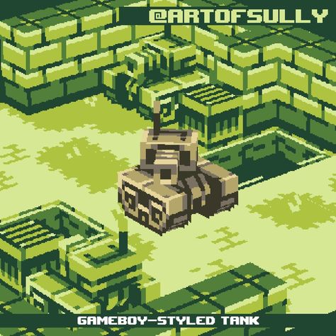 Sully on Twitter: "Babby GameBoy tank goes brrr brrr 💚 #lowpoly #pixelart #gamedev… " Lowpoly Pixelart, Nintendo Nostalgia, Pixel Game, Low Poly Character, 3d Pixel, Low Poly Games, Pixel Art Games, Low Poly Art, Pixel Games