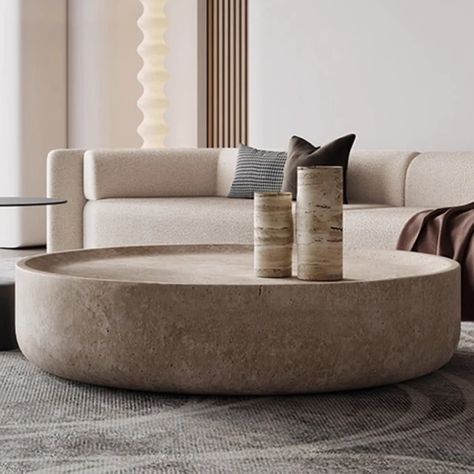 Design Modern Natural Travertine Marble Round Coffee Table Luxury Oval Center Table - AliExpress Oval Center Table, Coffee Table Luxury, Marble Round Coffee Table, Travertine Coffee Table, Travertine Marble, Coffee Table Setting, Center Table, Round Coffee Table, Design Modern