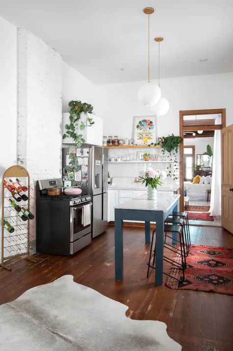 Renovating Inspiration New Orleans Architecture - Before and After | Kitchn New Orleans Architecture, Valspar Colors, Wassily Chair, Urban Outfitters Home, Fireplace Facade, Dining Room Remodel, Wood Floors Wide Plank, New Orleans Homes, Gorgeous Houses