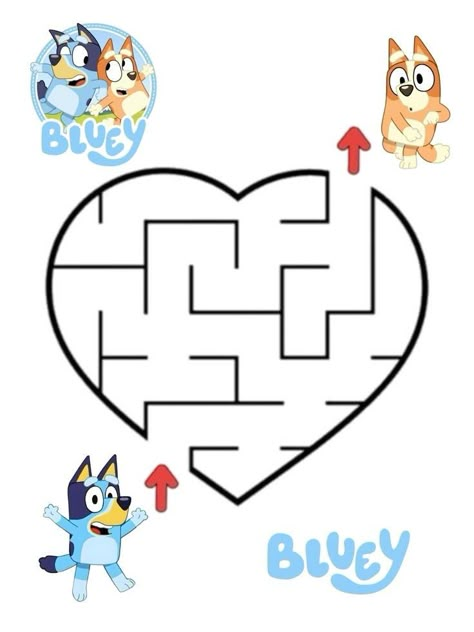 Bluey Printable Activities, Bluey Word Search, Bluey Crafts For Preschool, Bluey Activity Sheets, Bluey Crafts For Toddlers, Bluey Activities, Bluey Craft, Bluey Coloring Pages, Toddler Birthday Party Themes