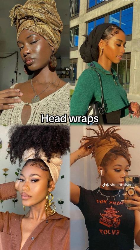 Bald Heads, Head Wraps, Black