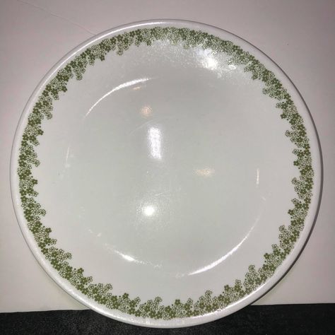 Corelle Plates, Corelle Patterns, Corelle Dishes, Bird Cookies, Corelle Dinnerware, Vintage Corelle, Vintage Dishware, Crazy Daisy, Green Spring