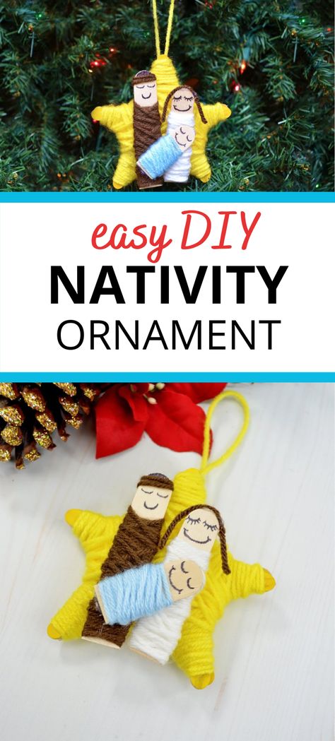 Advent Ornaments, Diy Christmas Crafts For Kids, Nativity Craft, Diy Christmas Gifts For Kids, Advent Crafts, Faith Crafts, Ornaments Diy Christmas, Fish Party, Diy Nativity