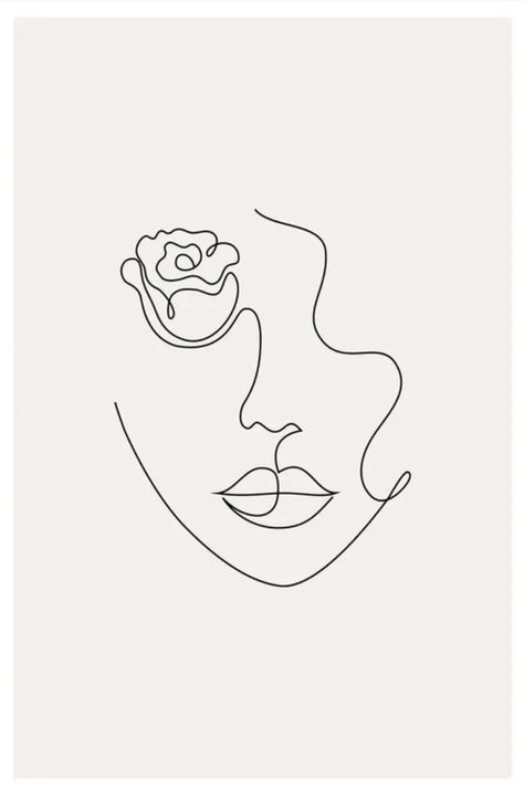 Female Outline Tattoo, Face Outline, Artsy Photos, Strong Female, Outline Art, Logo Ideas, Wire Art, Line Art Drawings, Business Logo