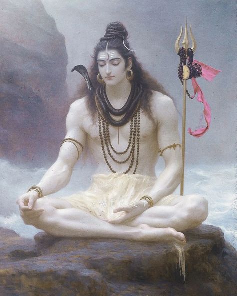 Shiva Meditation, Meditation Spirituality, Mahakal Shiva, Female Artwork, Pictures Of Shiva, Shri Hanuman, Lord Shiva Family, Lord Shiva Hd Images, Photos Of Lord Shiva