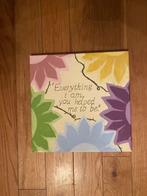 Mother’s Day Diy Paintings, Mothers Day Gift Painting, Mothers Day Gift Ideas Painting, Mothers Day Crafts Painting, Paintings For Mom Easy, Simple Canvas Paintings With Quotes, Mother’s Day Painting Ideas Butterfly, Painting Gifts For Mom, Easy Canvas Painting Gift Ideas