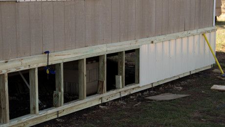 Diy Mobile Home Skirting, Mobile Home Improvements, Mobile Home Upgrades, Mobile Home Remodel Ideas, Mobile Home Updates, Mobile Home Diy, House Skirting, Mobile Home Skirting, Mobile Home Redo