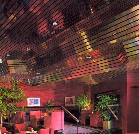 Paraline Metal Ceilings, 1985 Ceiling Leak, Metal Ceilings, 80s Interior Design, 80s Interior, 80s Decor, Retro Interior Design, 70s Home, Vintage Interior Design, Retro Interior