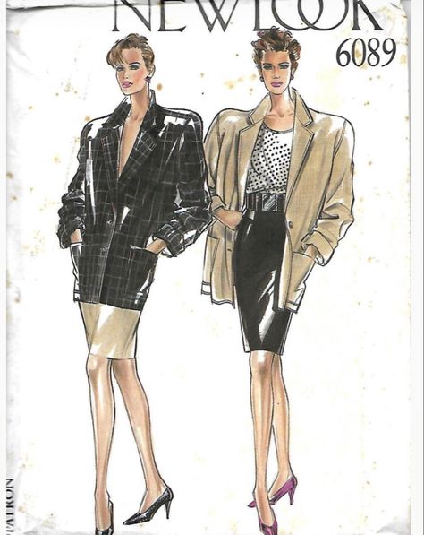 80s Blazer, Fashion 1980s, 70s Design, Boxy Jacket, Retro Sewing Patterns, Old Outfits, Fashion Illustration Vintage, Suit Pattern, Hedi Slimane