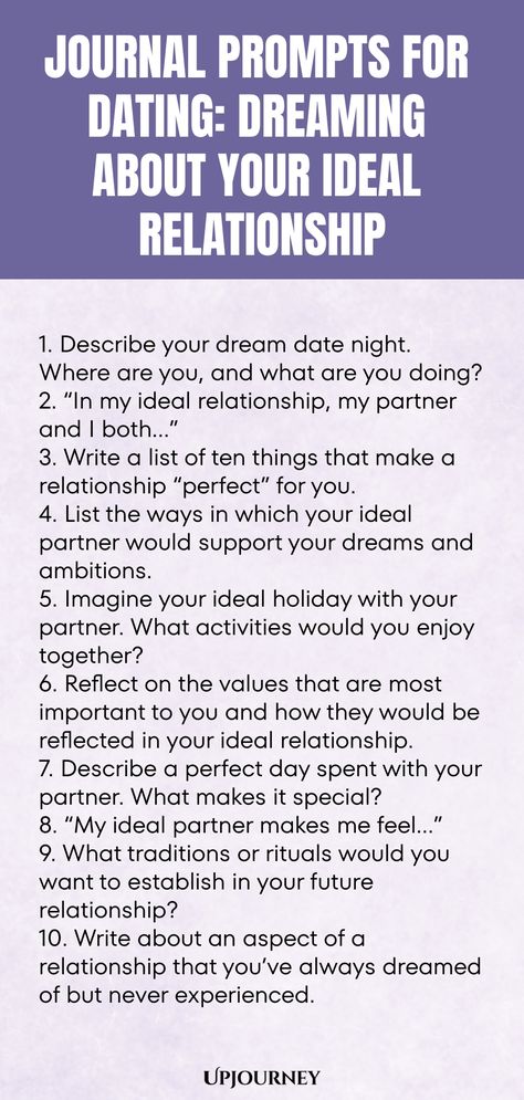 Explore these engaging journal prompts focused on dating and envisioning your dream relationship. Reflect on your ideal partner, perfect dates, and love goals. Dive deeper into what you truly desire in a romantic connection. Start journaling today to gain clarity and cultivate the relationship of your dreams. Perfect for singles looking to manifest love or individuals in relationships seeking to strengthen their bond. Unlock insight into your heart's desires with these thought-provoking prompts! Manifesting Relationships, Romantic Connection, Journaling Routine, Work Etiquette, Psychology Terms, Ideal Relationship, Relationship Quizzes, Good Leadership Skills, Digging Deeper