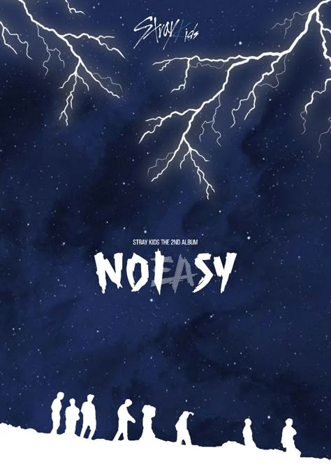 ☆ Stray Kids "NOEASY" album cover poster #straykids No Easy Skz Album Cover, Noeasy Album Cover, Noeasy Skz Album Cover, Stray Kids Album Cover, Skz Album Cover, Skz Noeasy, Skz Poster, Skz Quotes, Secret Song