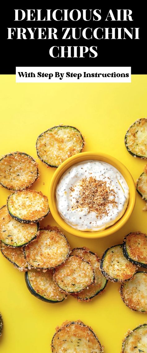 Image for Delicious Air Fryer Zucchini Chips Healthy Movie Night Snacks, Air Fryer Zucchini Chips, Zucchini Chips Recipe, Zucchini Recipes Baked, Air Fryer Zucchini, Baked Zucchini, Movie Night Snacks, Best Air Fryer, Zucchini Chips