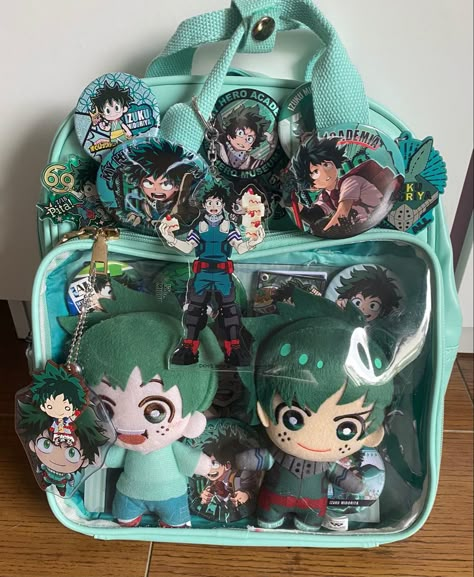 Mha Backpack, Deku Backpack, My Hero Academia Merchandise, Ita Bags, Purple Flowers Wallpaper, Ita Bag, Backpack Decoration, Anime Accessories, Anime Crafts