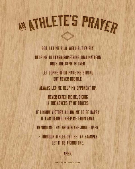 Athletes Prayer, Adversity Quotes, Athlete Quotes, Softball Quotes, Baseball Quotes, Basketball Quotes, Good Prayers, Christian Bible Quotes, Sport Quotes