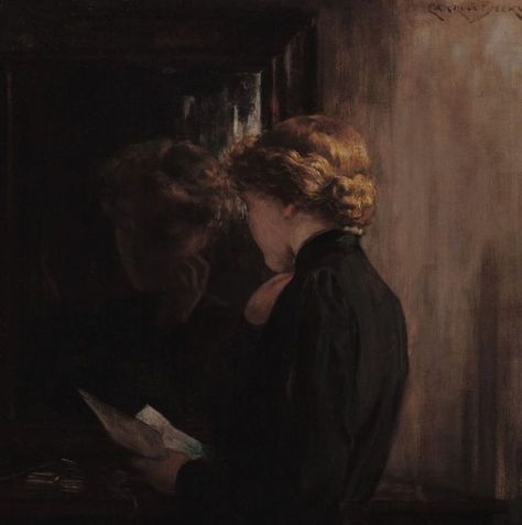 Woman Reading, The Mirror, Dark Academia, Love Letters, A Book, A Woman, Mirror, Reading