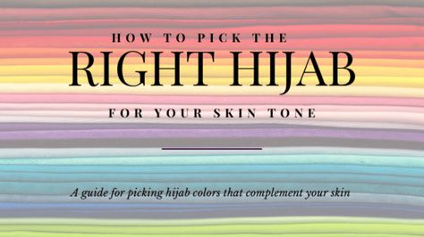 How To Pick The Right Hijab For Your Skin Tone Have you ever tried on a hijab and find that for some reason it didn’t look right? Well, one of the reason could be that the shades involved weren’t complementing your skin. And by Knowing what works for you and use it to your advantage, it can [...] Hijab Colours For Dark Skin, Must Have Hijab Shades, Hijab Colors For Skin Tones, Skin Tone Chart, Pale Skin Color, Hijab Colors, Neutral Skin Tone, Colors For Dark Skin, Cool Skin Tone