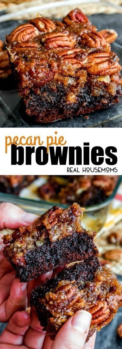 Cake Cravings, Pecan Pie Brownies, Pie Brownies, The Best Dessert, Paleo Desserts, Pecan Recipes, Cheesecake Desserts, Best Dessert, Think Food