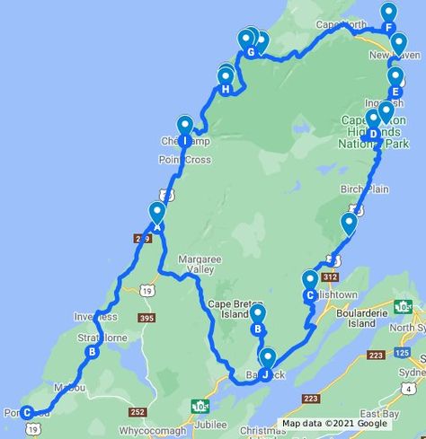 The Very best Stops on the Cabot Trail. See the full article and videos: https://theplanetd.com/11-best-cabot-trail-stops/ Eastern Canada Road Trip, East Coast Canada, Nova Scotia Travel, Visit Nova Scotia, Cape Breton Nova Scotia, Newfoundland Travel, Canadian Road Trip, Cabot Trail, Road Trip Map