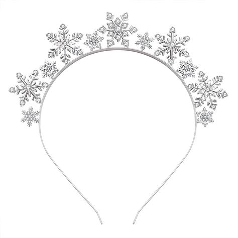 Amazon.com: HSWE Christmas Snowflake Headbands for Women Rhinestone Winter Party Snowflake Flower Hairband Xmas Holiday Party Decoration : Clothing, Shoes & Jewelry Snowflake Headbands, Dancing At A Party, Snowflake Crown, Snowflake Flower, Flower Hairband, Crystal Snowflakes, Christmas Headband, Halloween Party Themes, Cool Gifts For Women