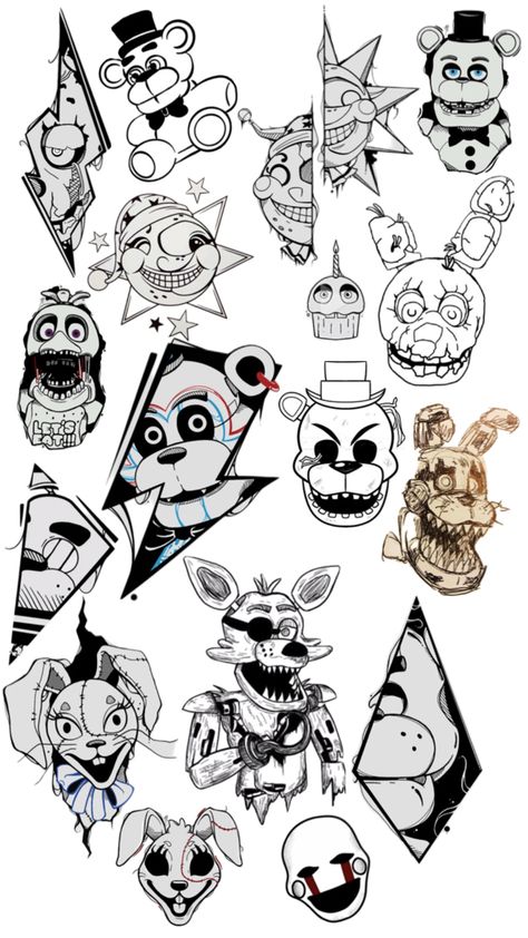 Five Nights At Freddy's Drawing, Five Nights At Freddy's Tattoo, Freddy Tattoo, Fnaf Tattoo Ideas, Fnaf Tattoo, Cartoon Network Art, Flash Tattoos, Desenho Tattoo, Present Wrapping